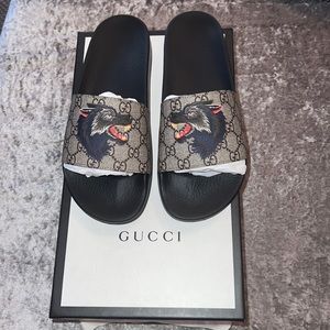 MEN NEW GUCCI SLIDES